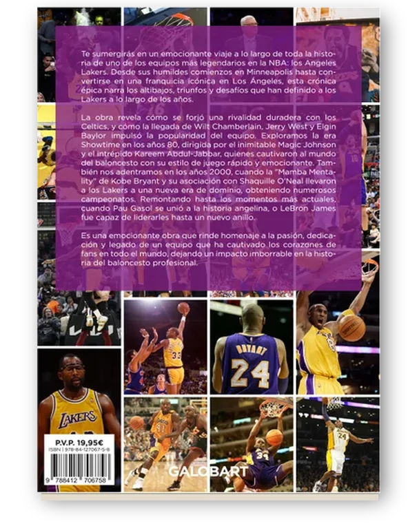 Contraportada de Los Ángeles Lakers